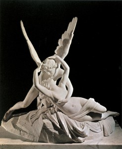 Antonio Canova - marmo bianco - AMORE E PSICHE - Museo del  Louvre - Parigi